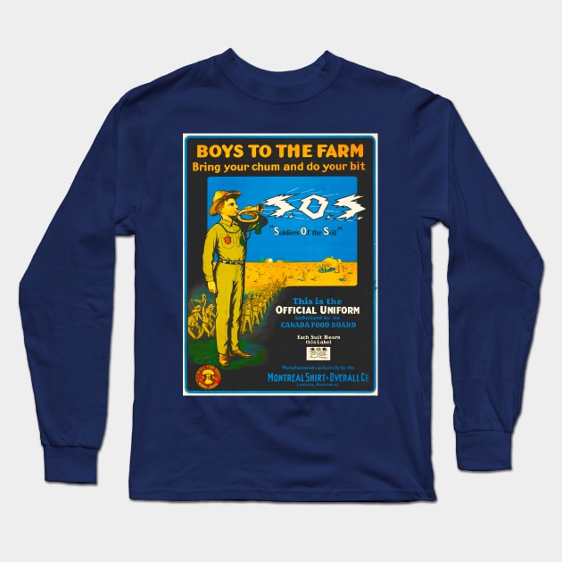 Boys To The Farm Long Sleeve T-Shirt by pocketlama
